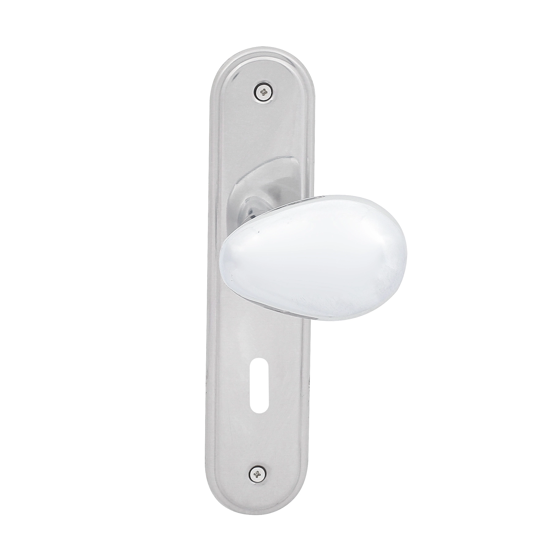 Fechadura Pado para Porta Interna Cromado 40mm Chave Simples