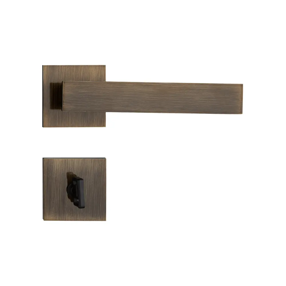 Fechadura Retro Bronze Oxidado Para Banheiro
