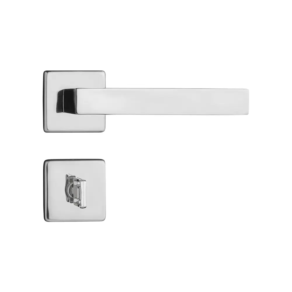 Fechadura Barra Em Inox Polido Para Banheiro