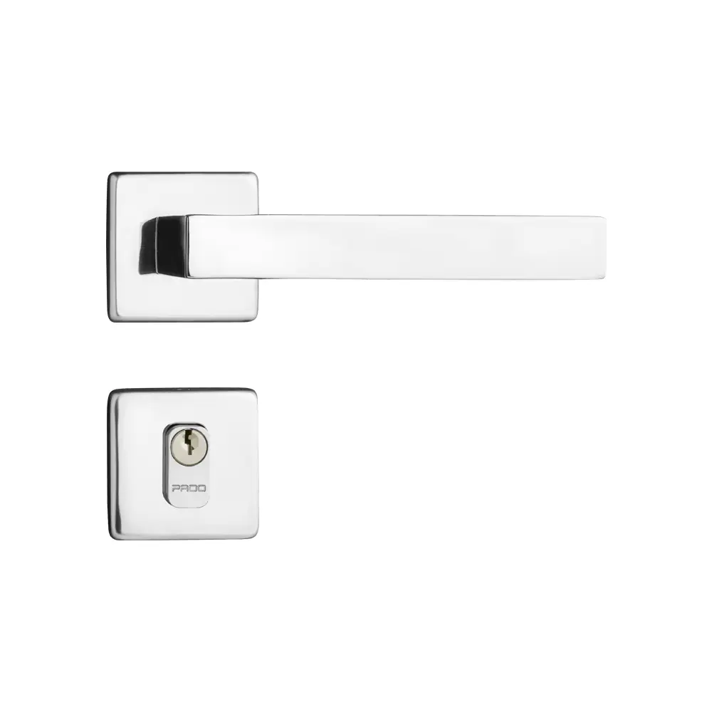 Fechadura Barra Em Inox Polido Externa