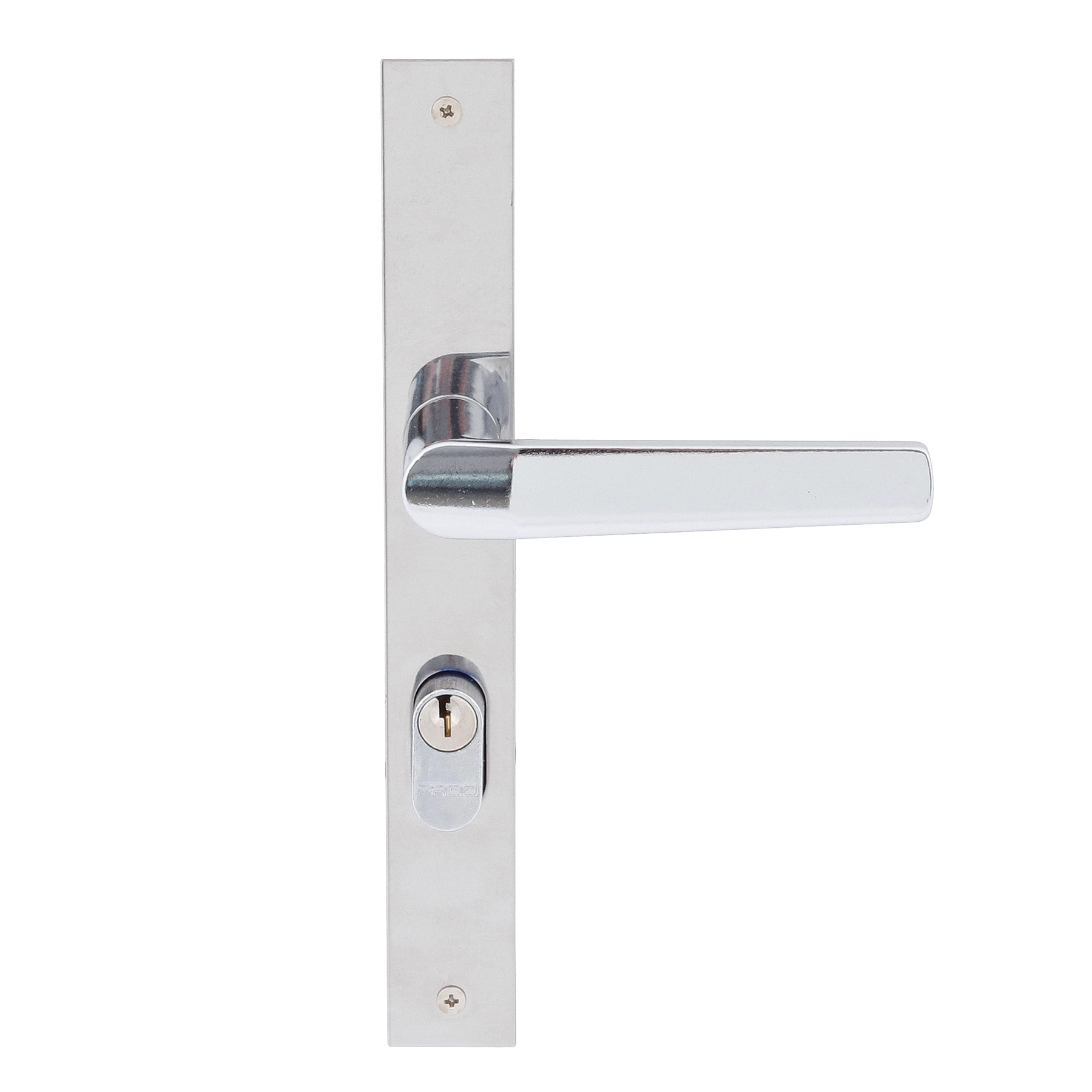 Fechadura Perfil Estreito Pado Cromado 22mm Aço Inox Chave Simples