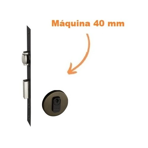 Fechadura Rolete Porta 454 Pivotante Pado Antique Bronze 40mm Bx