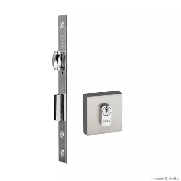 Fechadura Rolete Cromo Acetinado 55mm Cromo