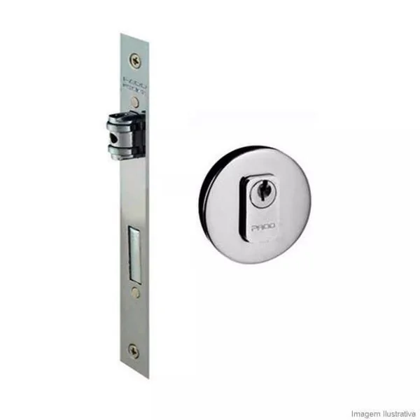 Fechadura Rolete Inox Escovado 55mm  Inox Escovado