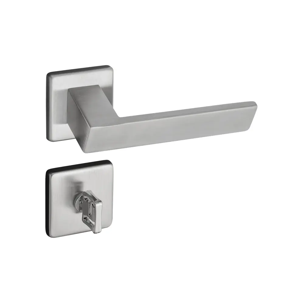 Fechadura Beethoven Em Inox Escovado Para Banheiro