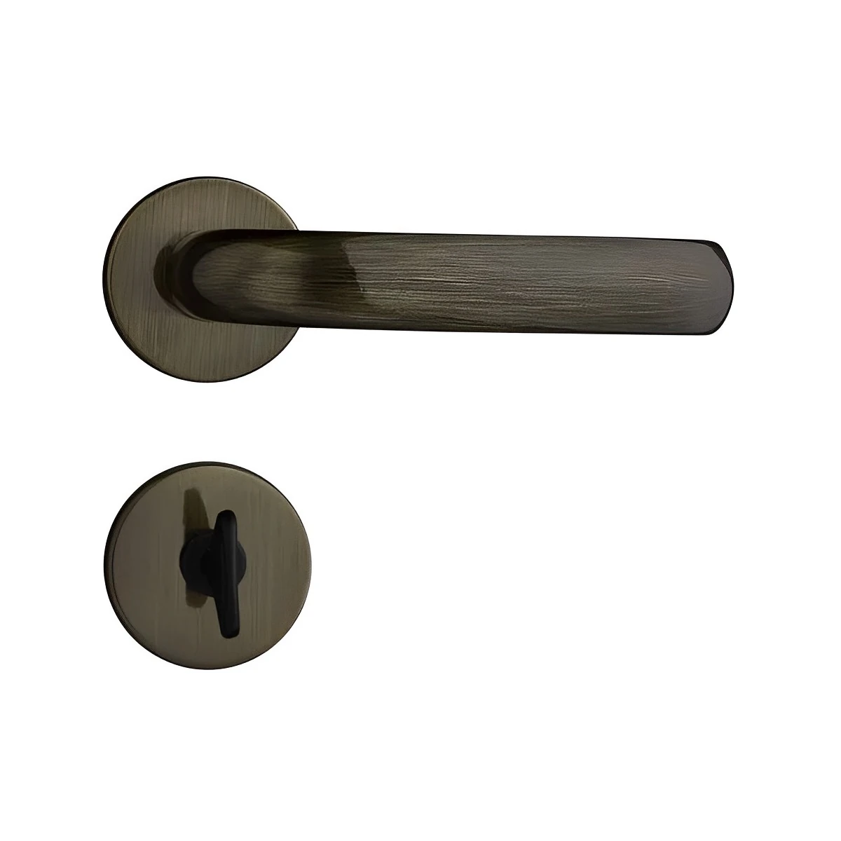 Fechadura Banheiro Concept Redonda 406 Bronze Oxidado 40mm - Pado
