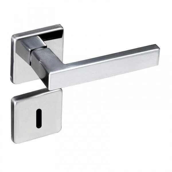 Fechadura Interna Com Roseta Quadrada Zm 409i Concept Pado Cromado