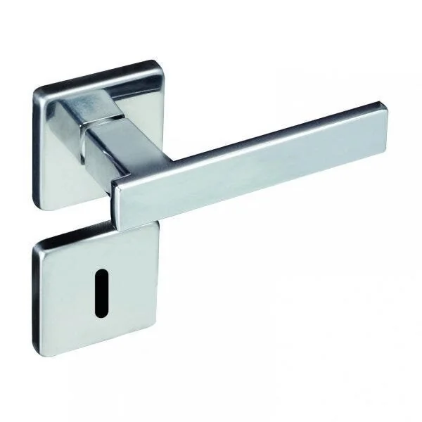 Fechadura Interna Com Roseta Quadrada Zm 408i Concept Pado Cromado