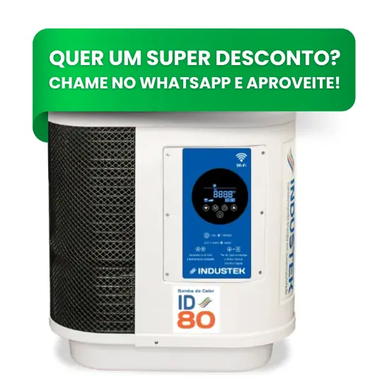 Aquecedor De Piscina Bomba De Calor Id80 Wi-fi Trif 220v Marca Industek