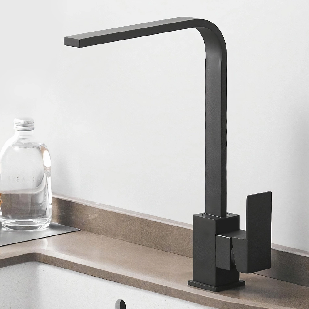 Torneira Cozinha Monocomando Preto Gourmet Misturador Luxo