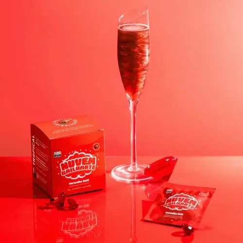 Preparo Nuvem Brilhante P/drinks Verm.rubi 12g C/4 Sc