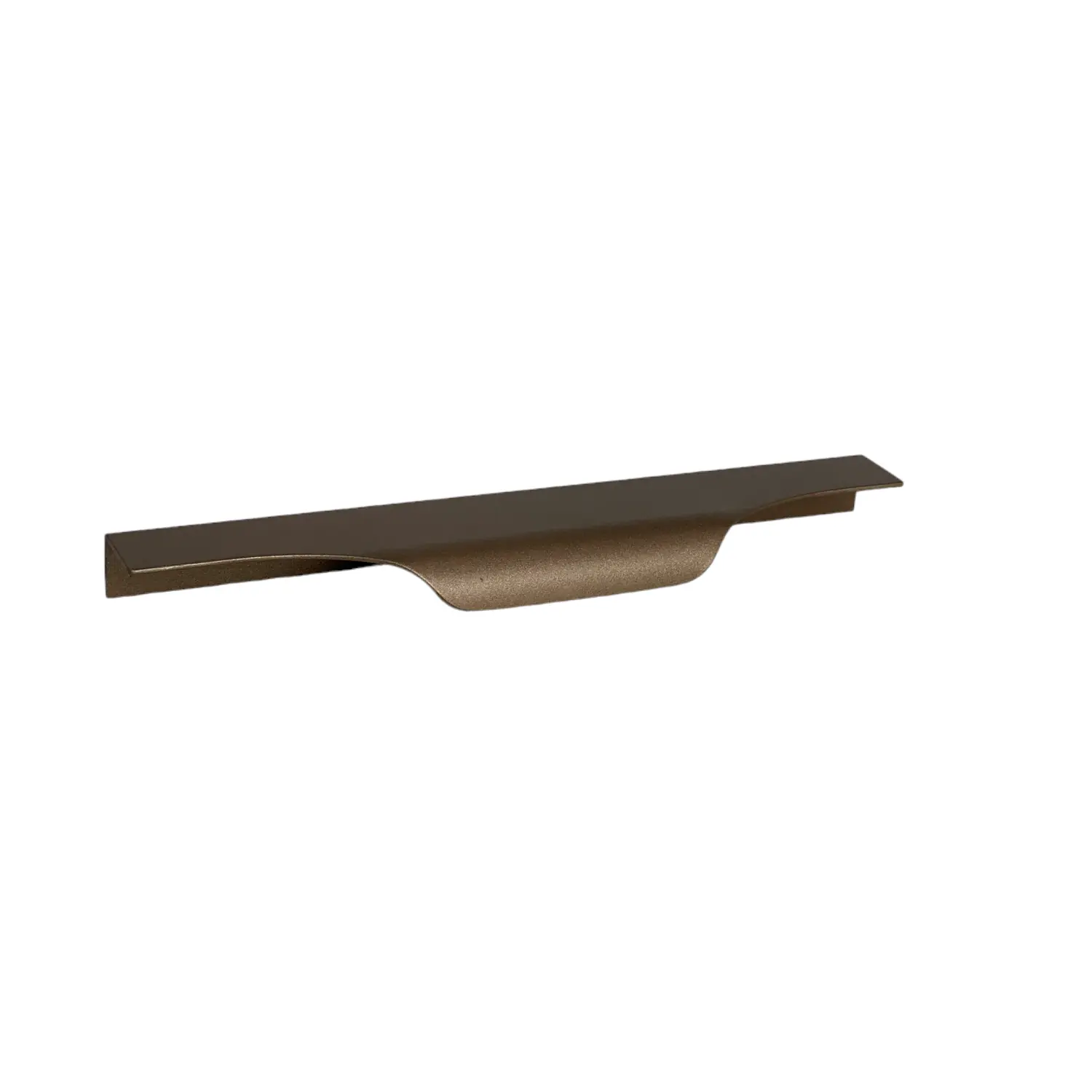 Kit 10 Puxadores De Móveis Wave Cava Ouro 180mm Aluminium Ouro Envelhecido