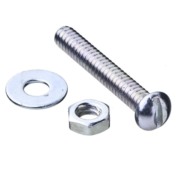 Parafuso de Aço para Metal 4,7x31,7mm Máquina Redonda Fenda 50 peças