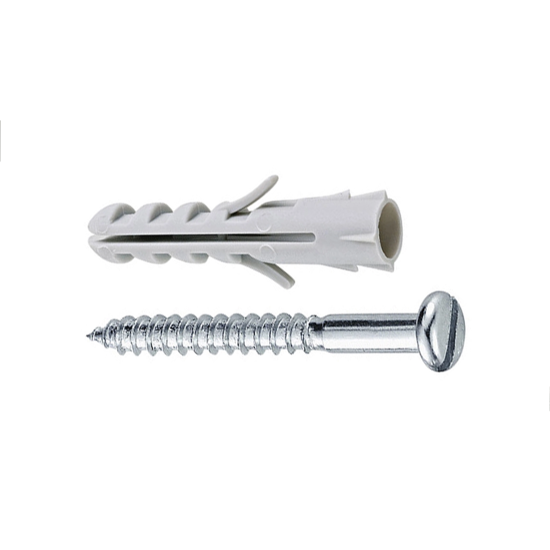 Bucha de Nylon para Alvenaria 7mm com Parafuso 50 peças Standers