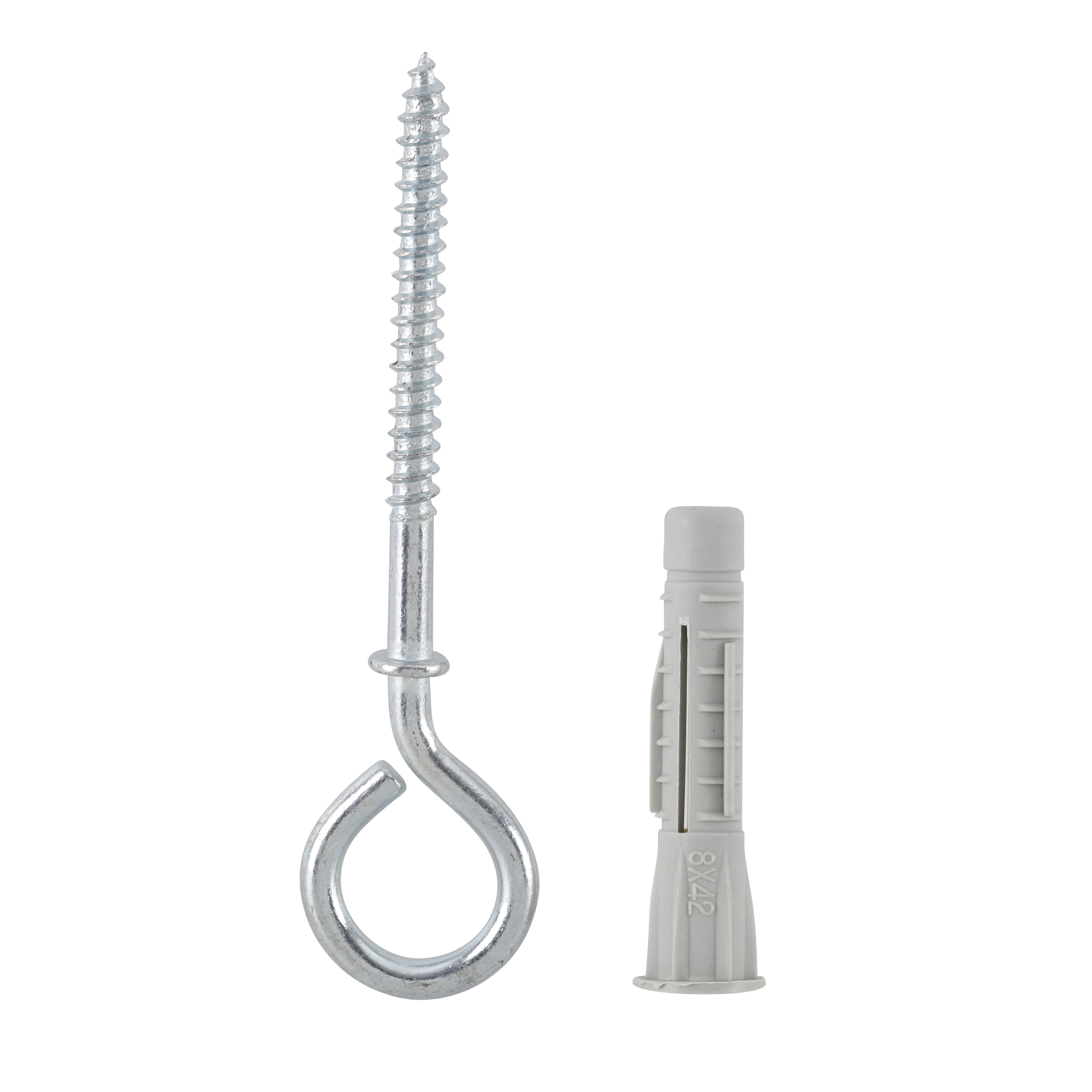 Bucha Nylon para Alvenaria 8mm com Pitão 20 unidades