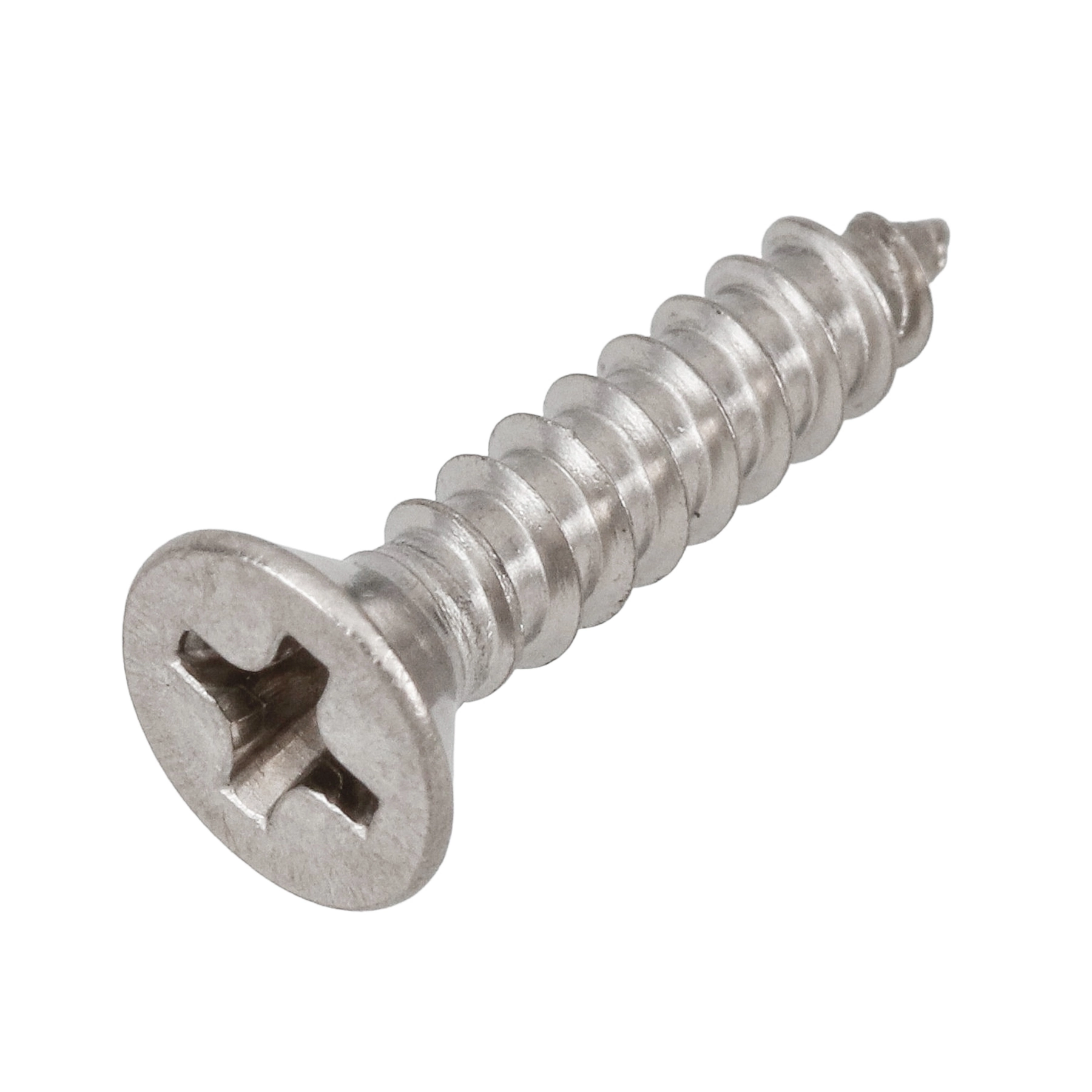 Parafuso de Inox para Área Molhada 3,5x16mm Auto Atarraxante Chata sem Fenda 20 peças