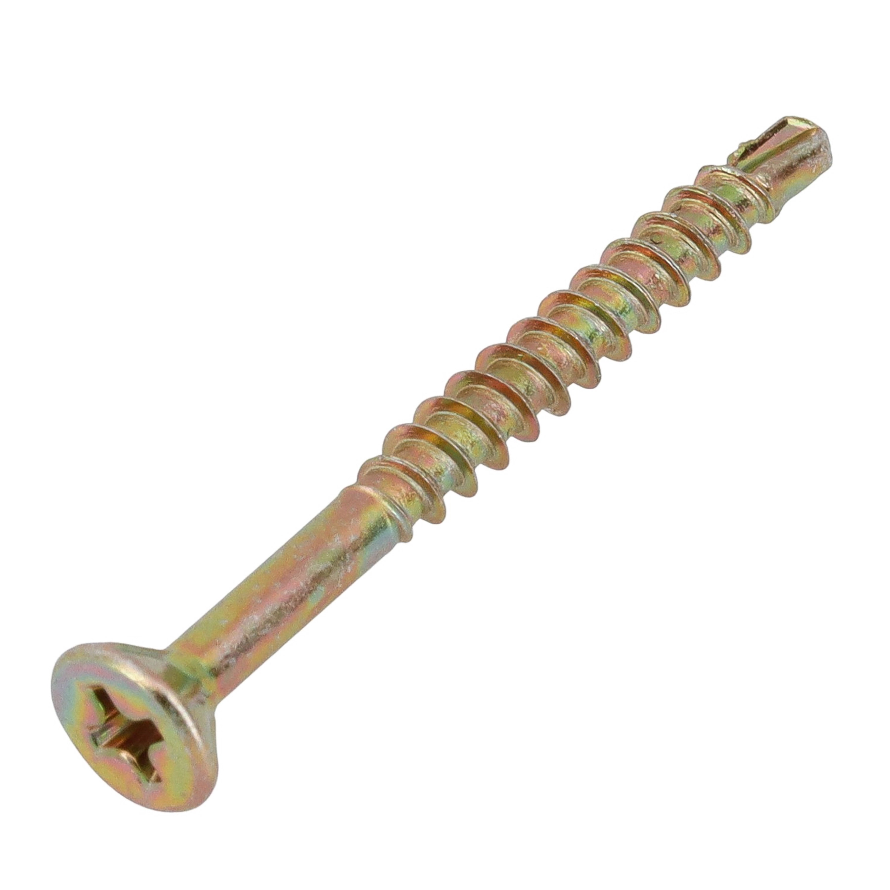 Parafuso de Aço para Madeira 4x40mm Auto Atarraxante Chata Philips 10 peças