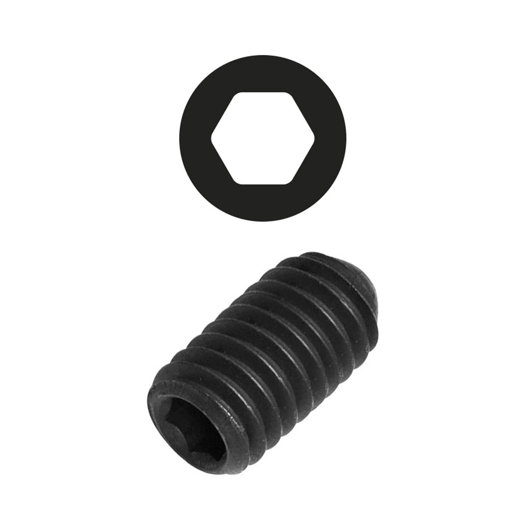 Parafuso de Aço para Metal 5x8mm Allen Sextavado 4 peças