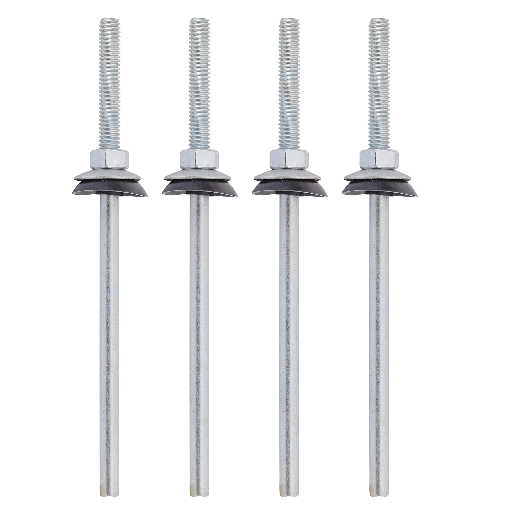 Haste para Telha 5/16x165mm Aço 4 peças
