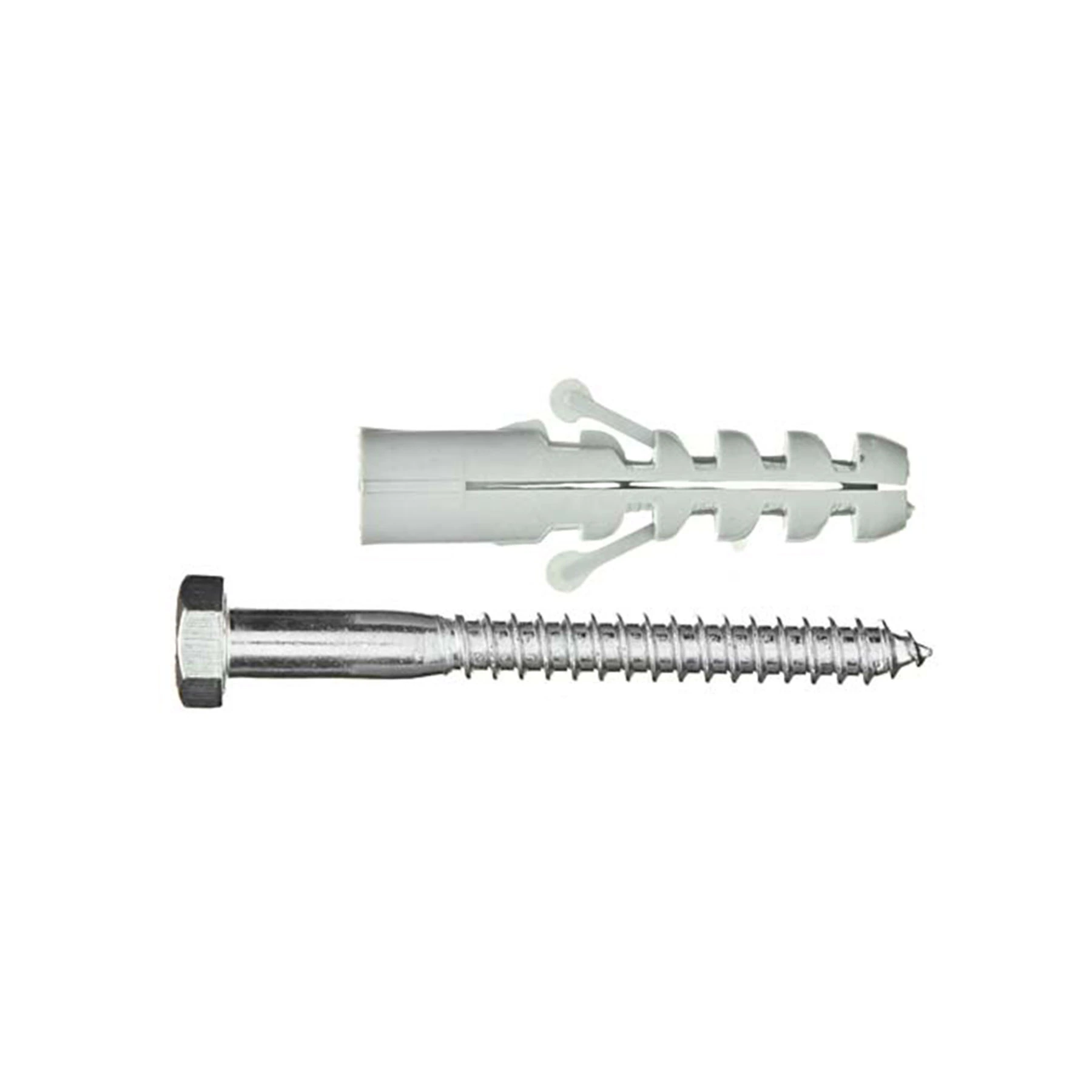 Bucha Nylon para Alvenaria 12mm com Parafuso 2 unidades