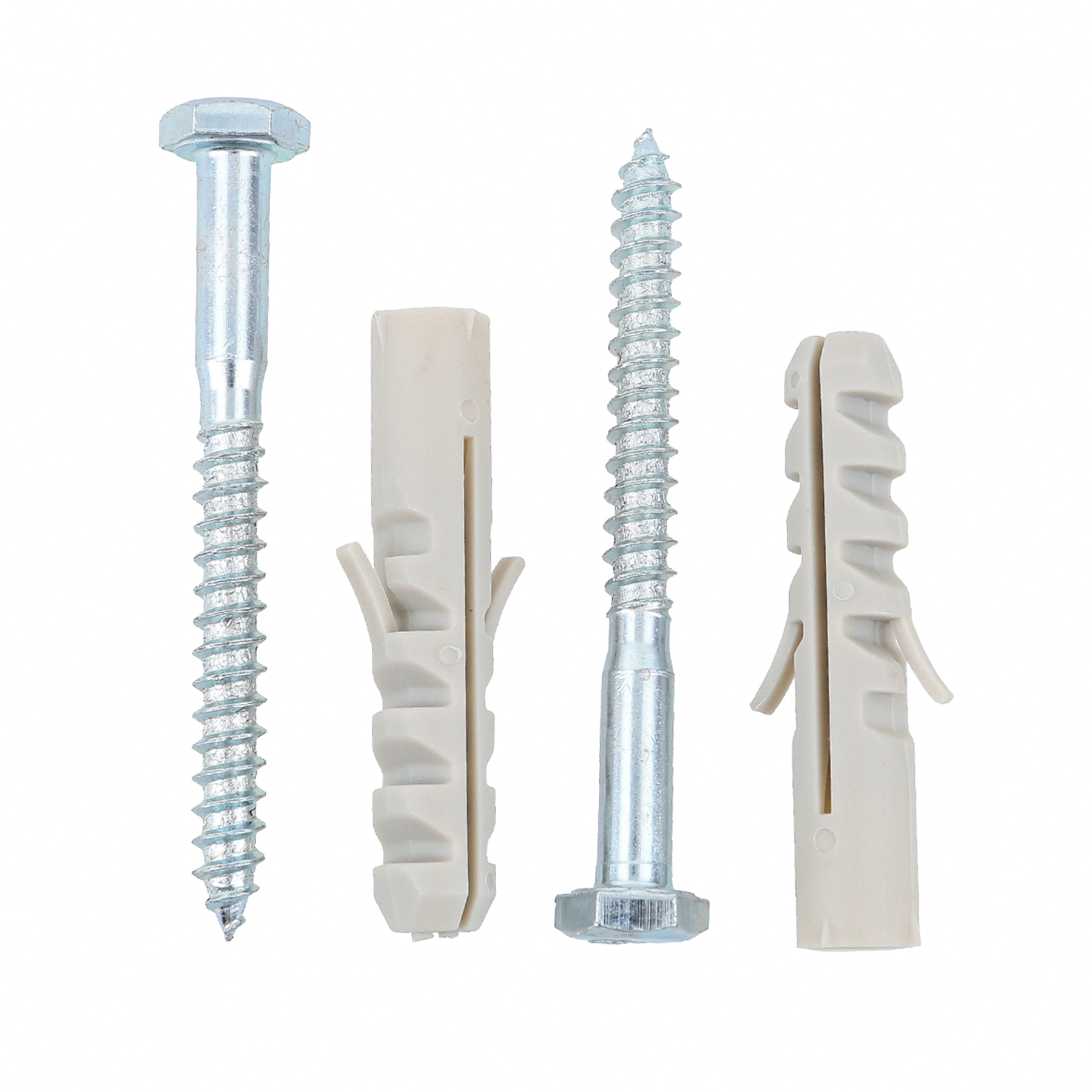 Bucha de Nylon para Alvenaria 10mm com Parafuso Cabeça Sextavada 2 peças Standers
