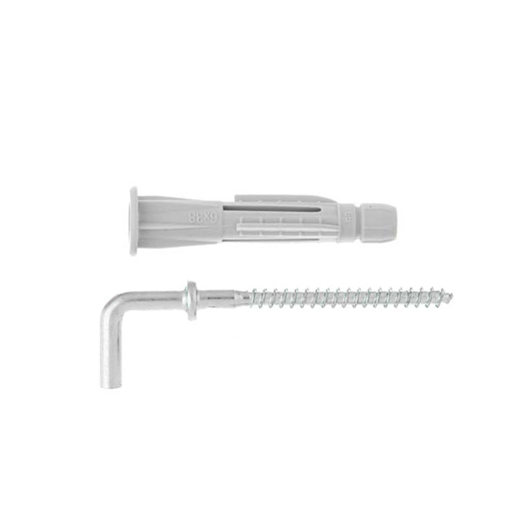 Bucha Nylon para Alvenaria 8mm com Parafuso Frog 2 unidades