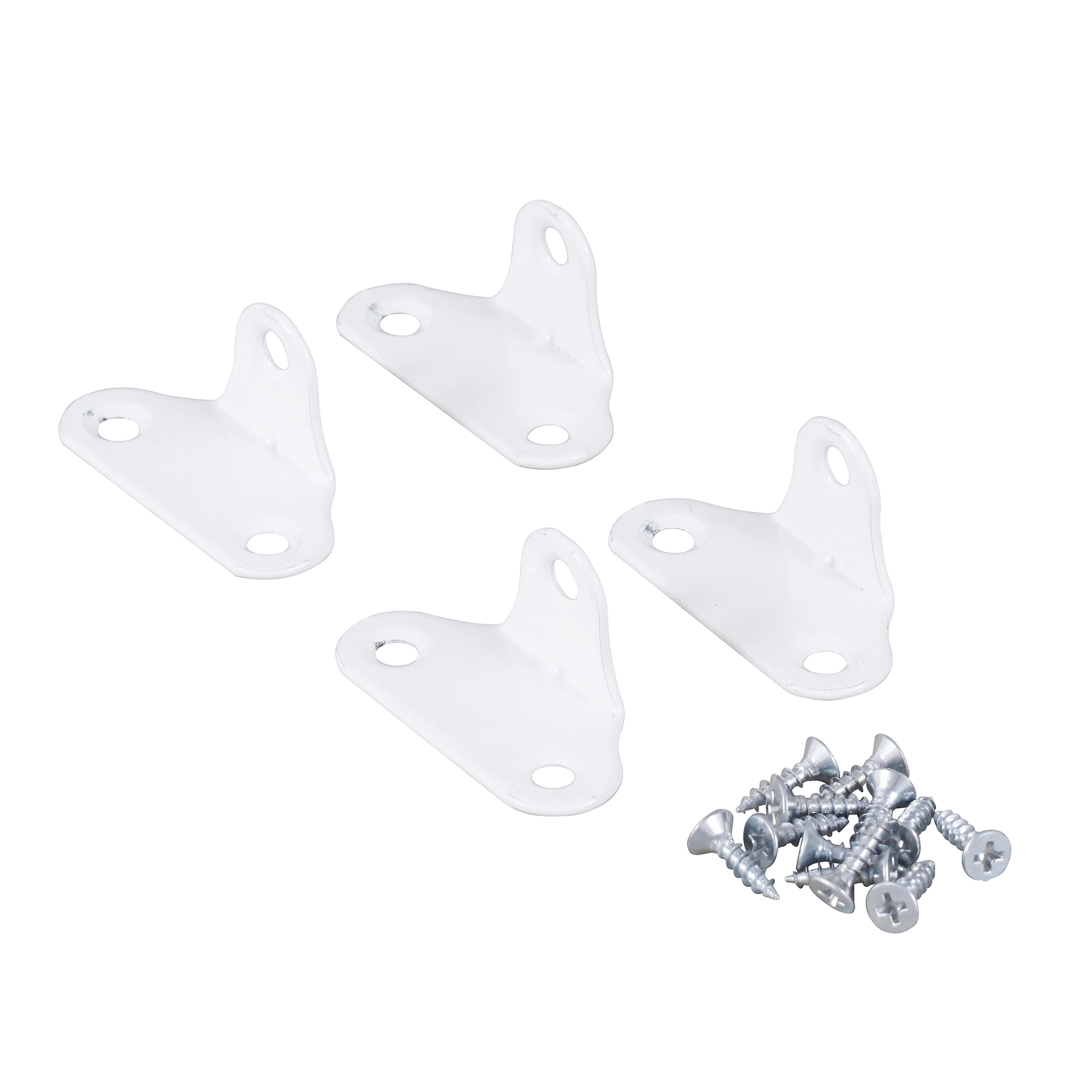 Cantoneira 3 furos Aço 4,7x22mm Branco 4 peças