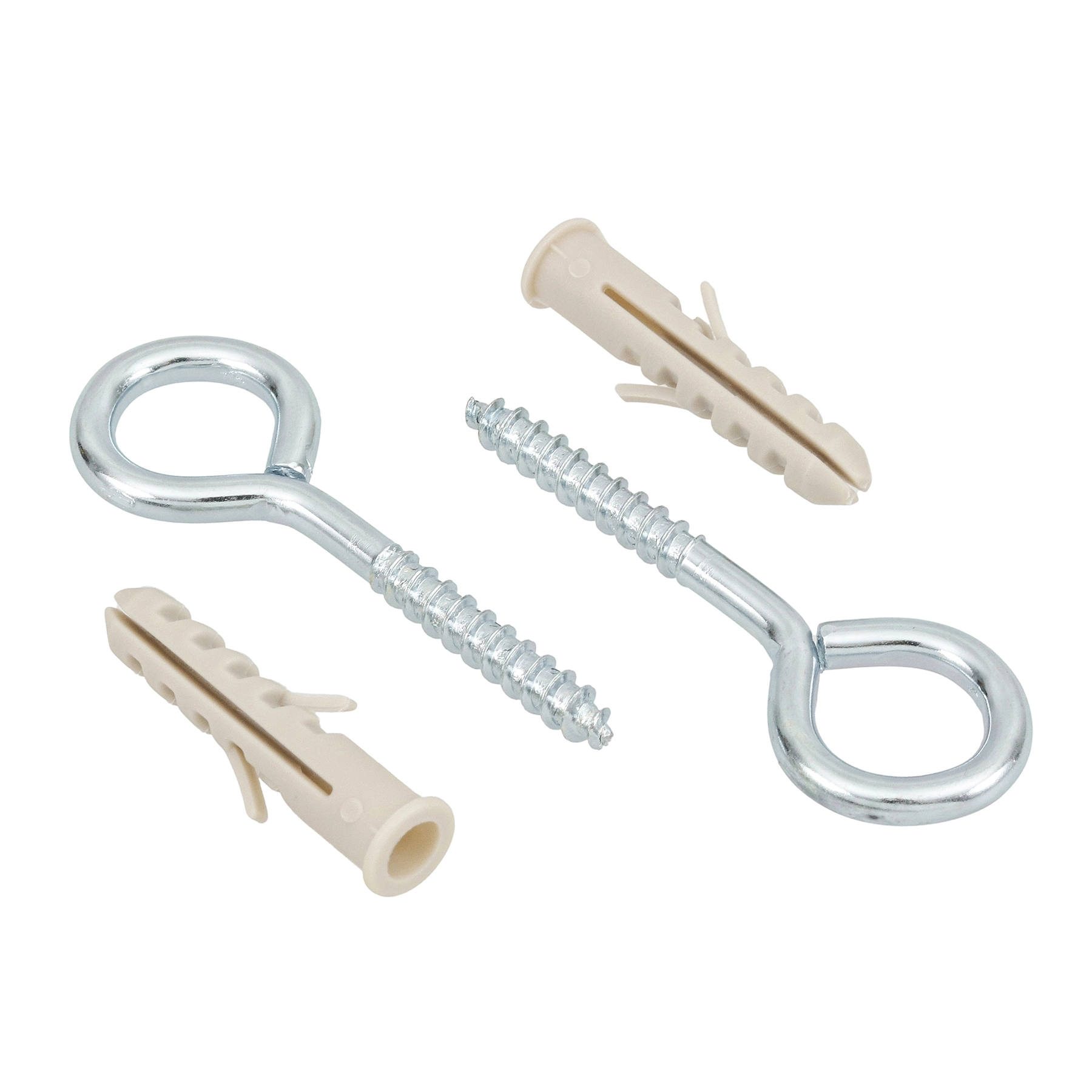 Bucha Nylon para Alvenaria 8mm com Pitão 2 peças Standers
