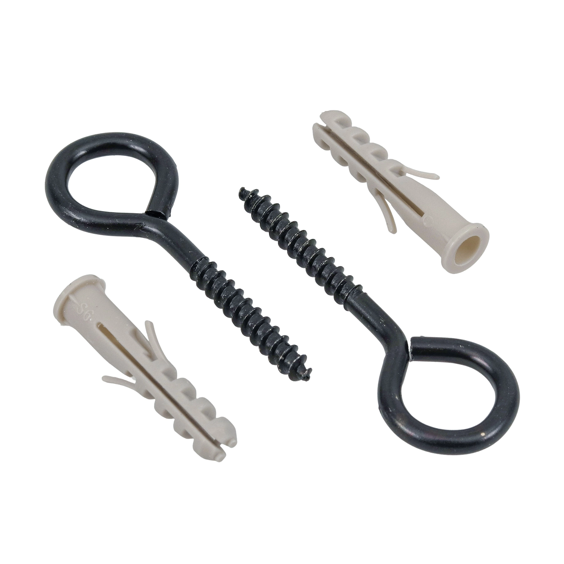 Bucha de Nylon com Anel e Pitão para Alvenaria 6mm 4 peças Standers