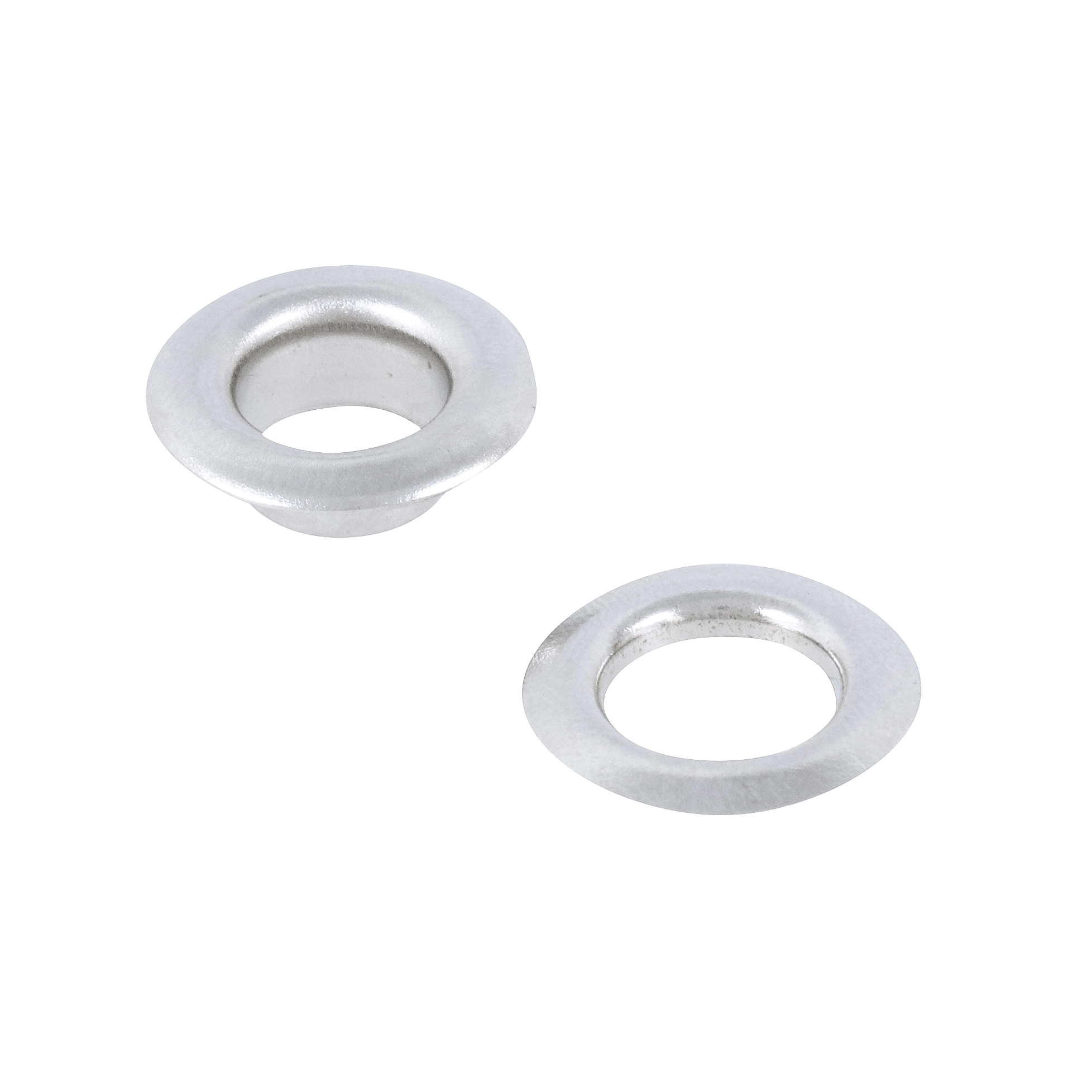 Ilhós Zero com Arruela para Lonas 20x2mm Aço Prata 20 peças