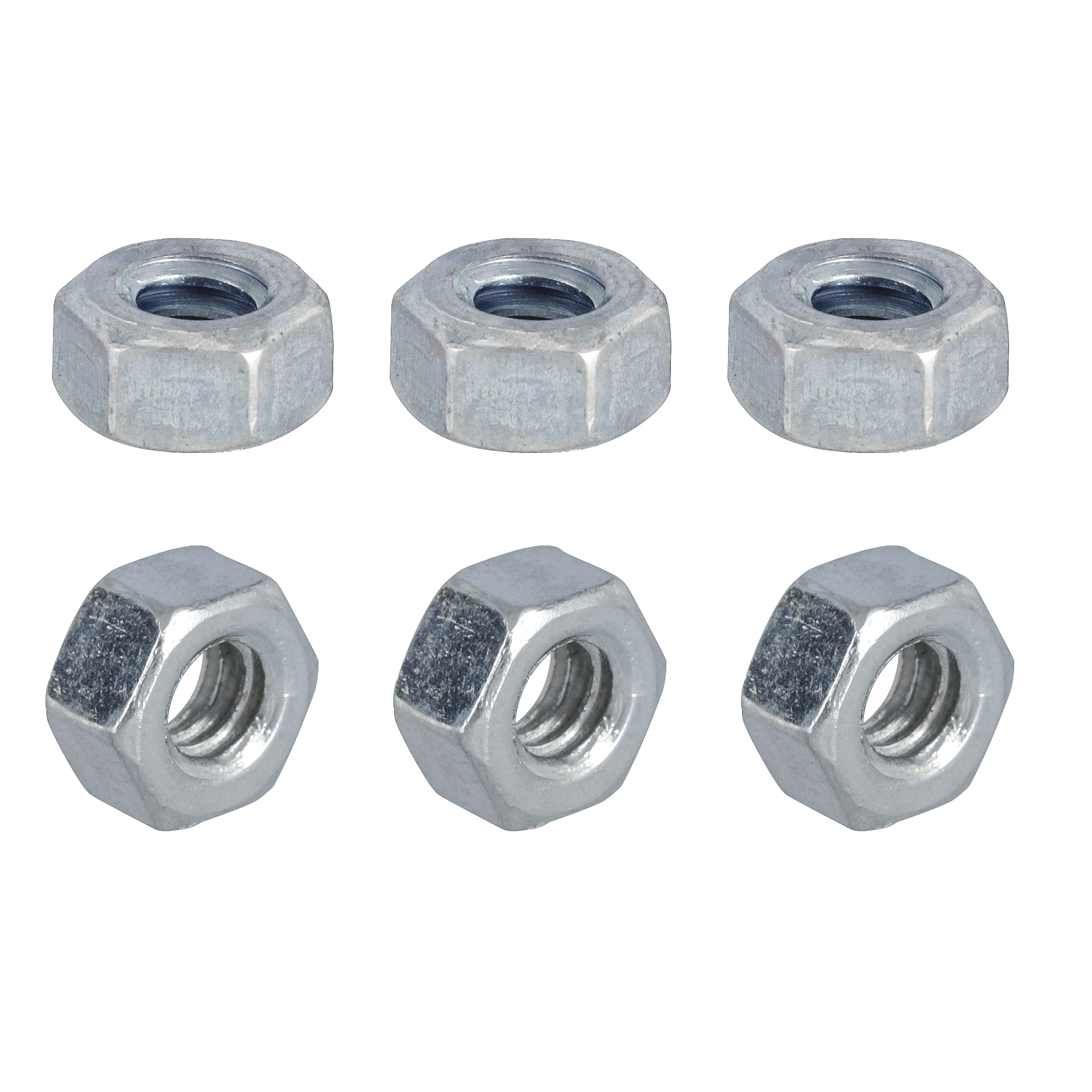 Porca Sextavada Aço 3/16" 6 peças