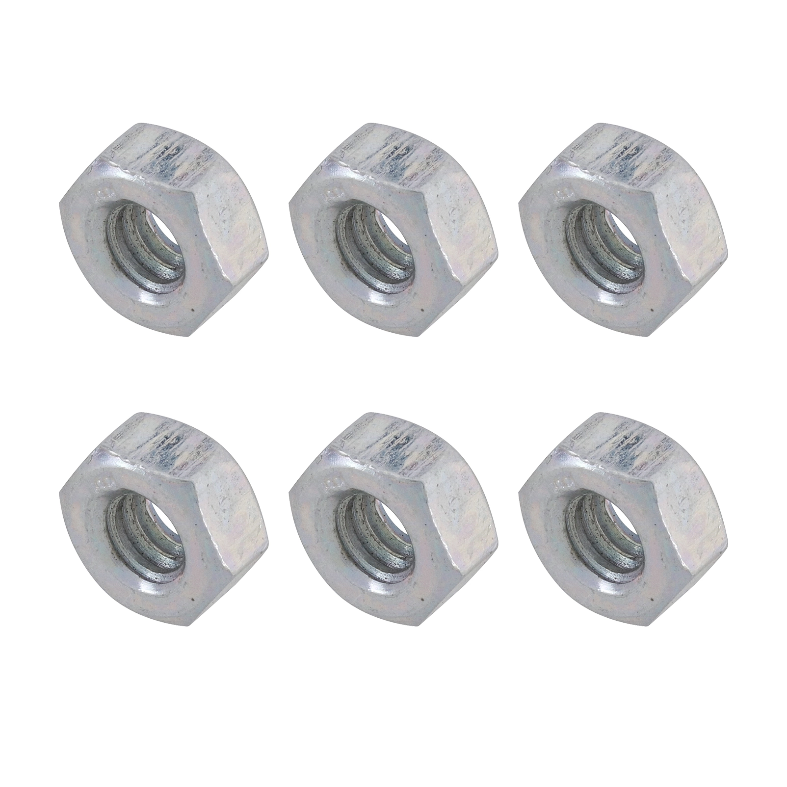 Porca Sextavada Aço 1/4" 6 peças