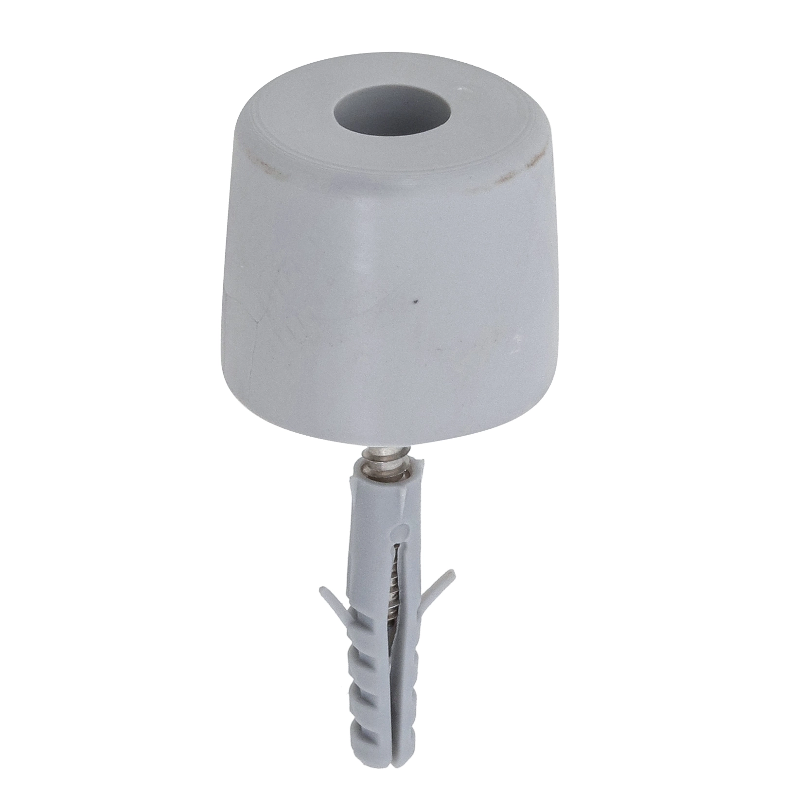 Batedor para Porta de Parafusar PVC Cinza Chato Standers