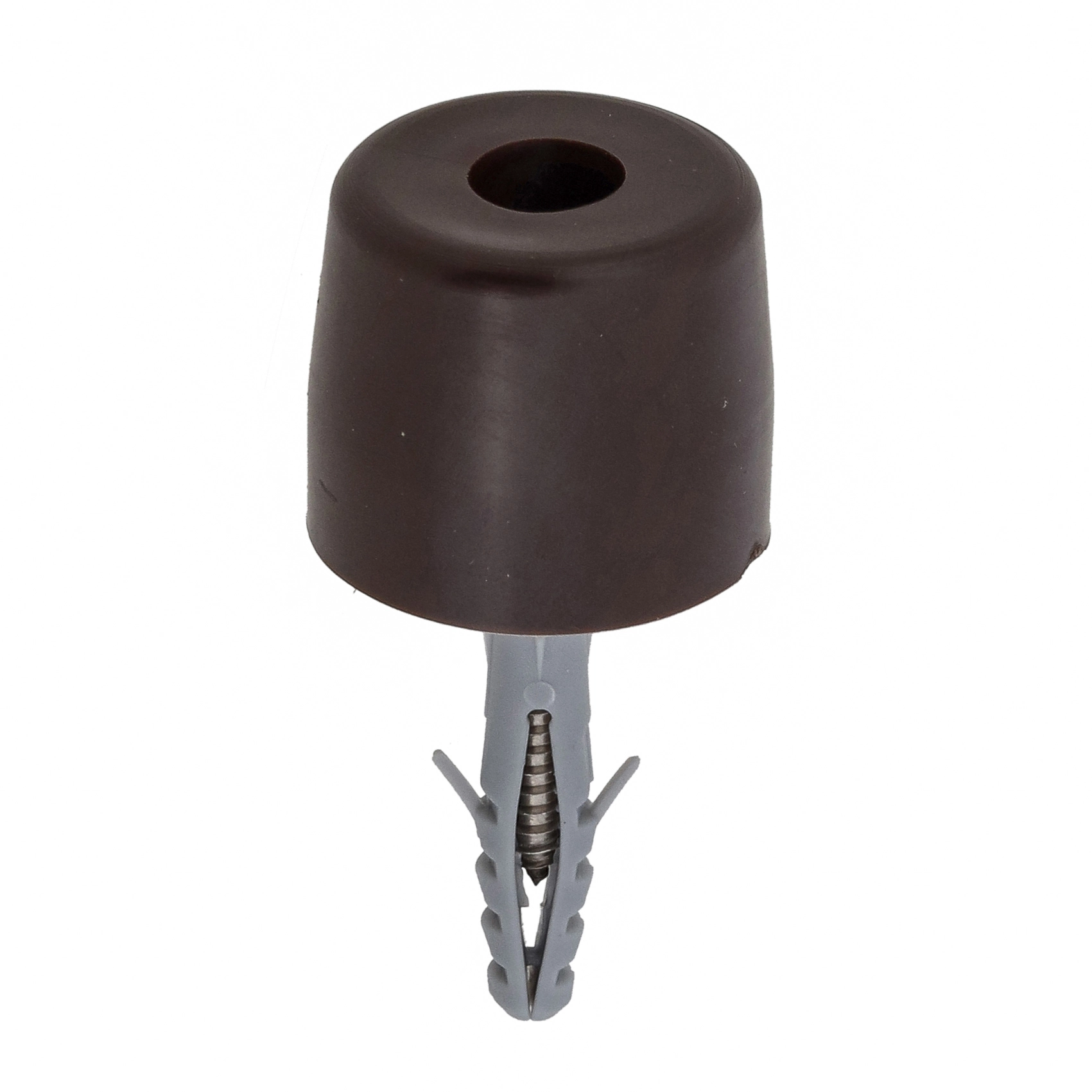 Batedor para Porta de Parafusar PVC Marrom Chato Standers