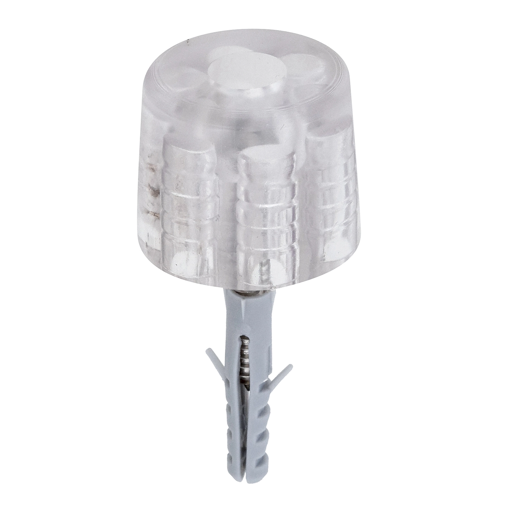 Batedor para Porta de Parafusar PVC Transparente Chato Standers