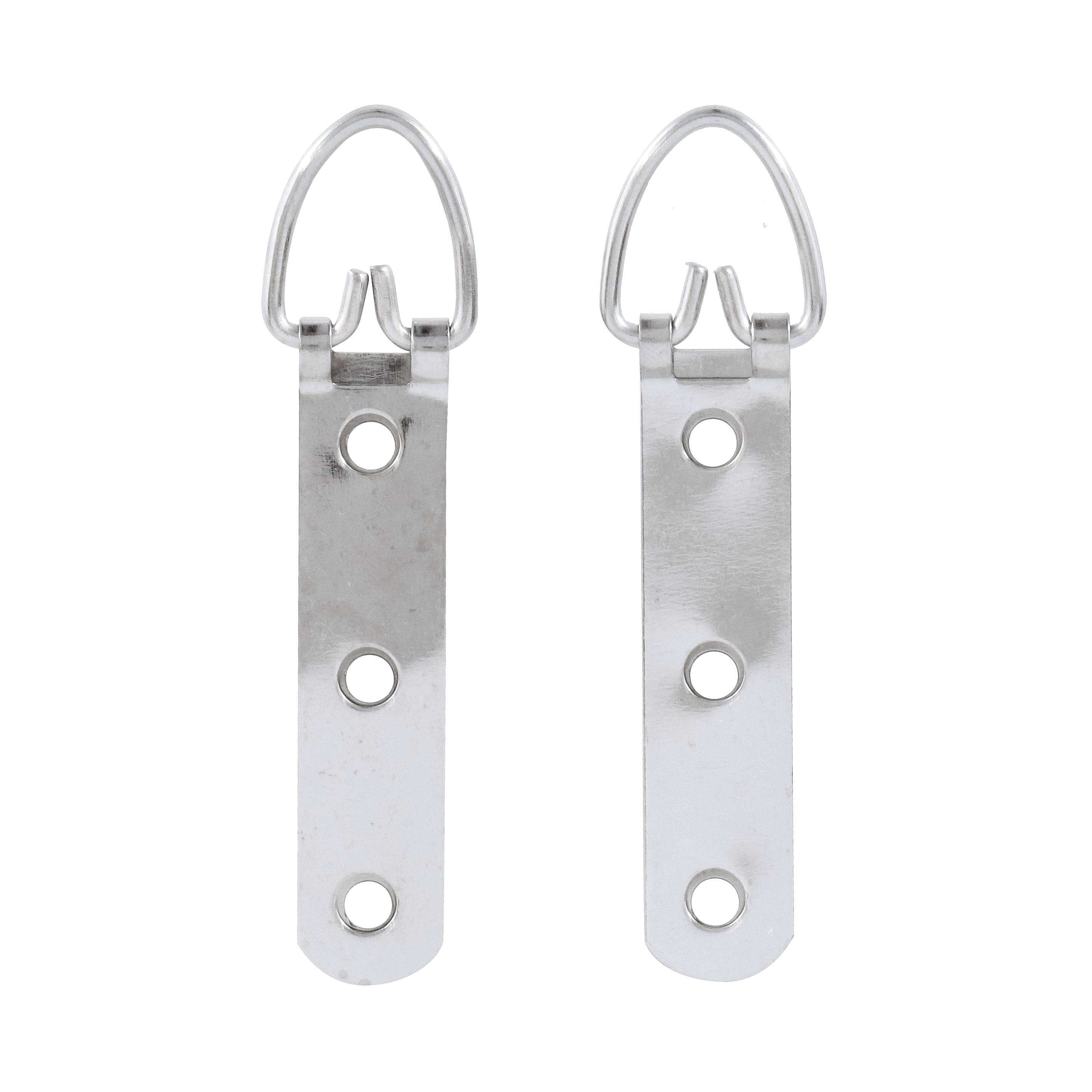 Suporte para Quadro até 30kg 93x16mm Aço Prata 2 peças