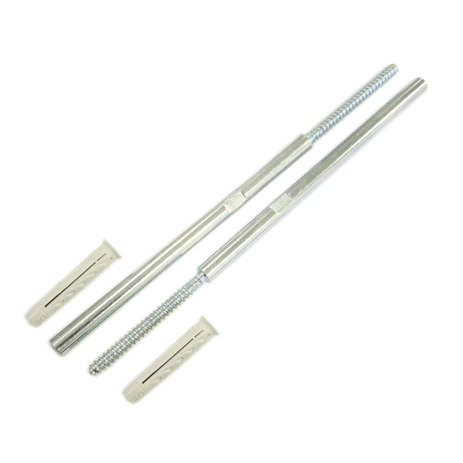 Suporte Invisível para Prateleira Zincado 183x8mm 2 peças