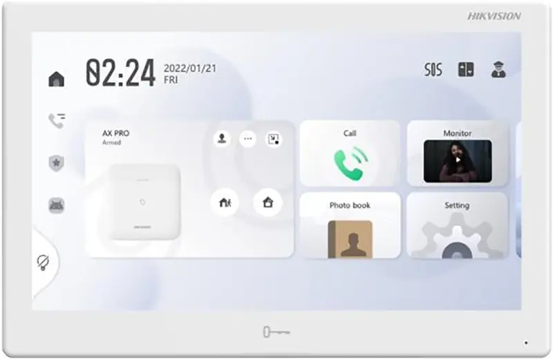 Monitor Vídeo Porteiro Hikvision Ds-kh9510-wte1b 10.1 Pol