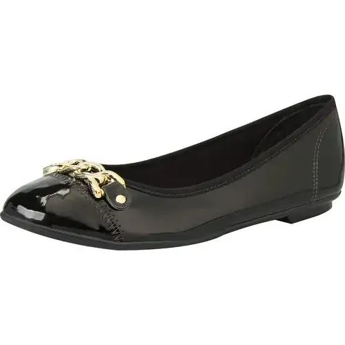 Sapatilha Feminino Moleca 39 Bco/preto Vazado Fresh