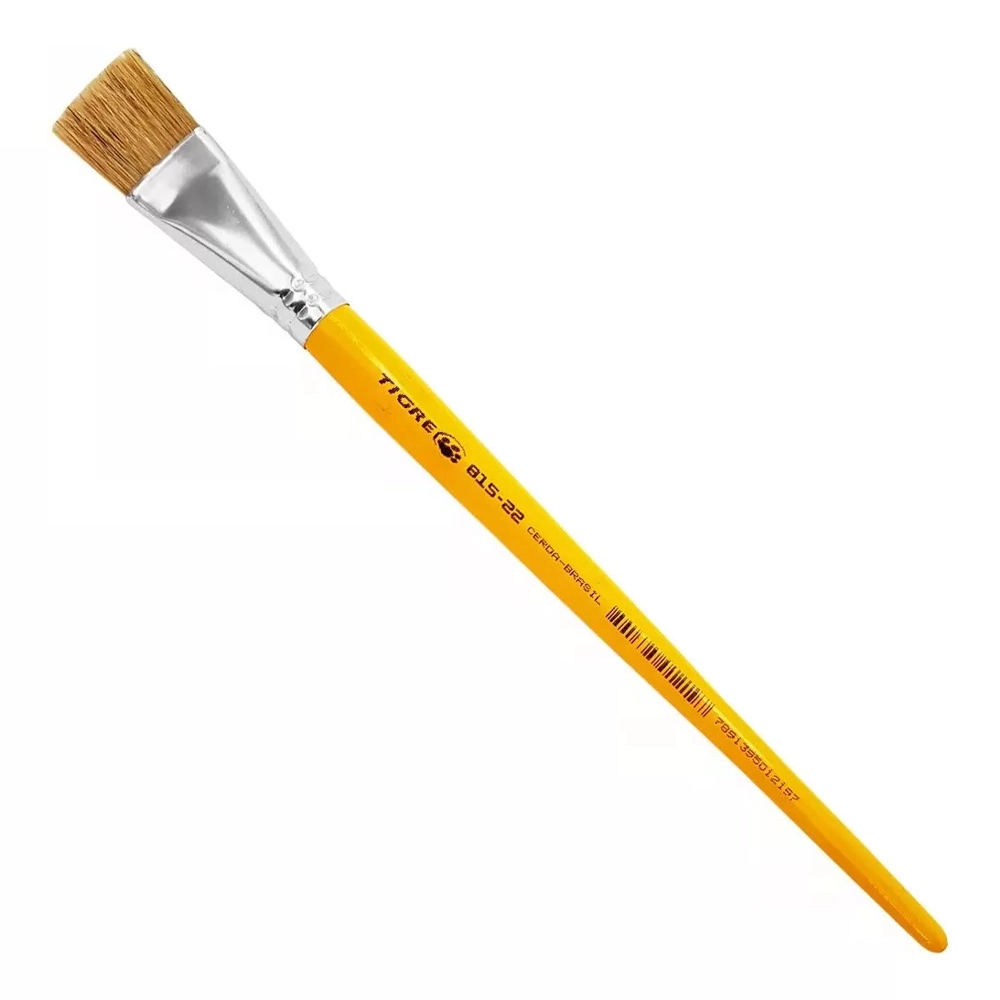 Pincel Chato Longo Cerda Natural 815-22 Nº22 Grosso Tigre