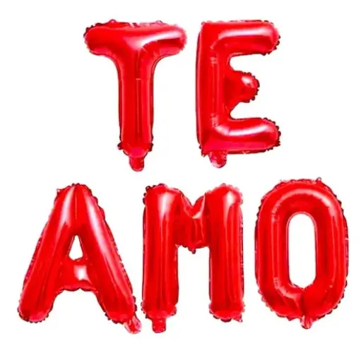 Balao Met.te Amo 16 Pol. 05 Pcs