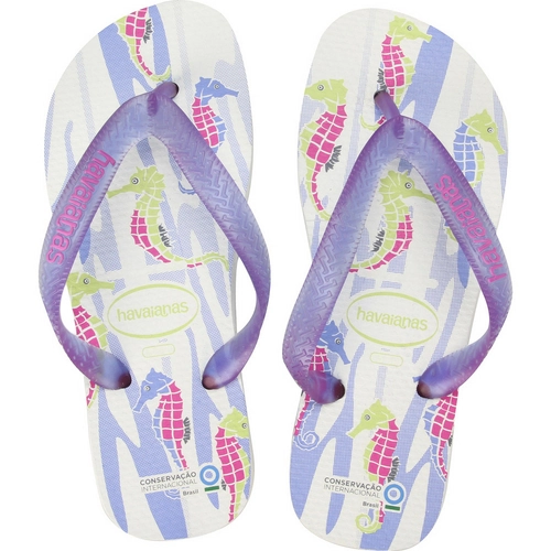 Sandalia Havaiana Cons Internacional Branco/roxo