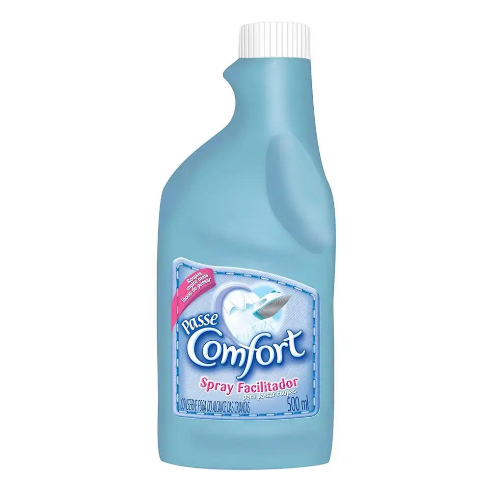 Facilitador De Passar Roupas Líquido Comfort Frasco 500ml Refil