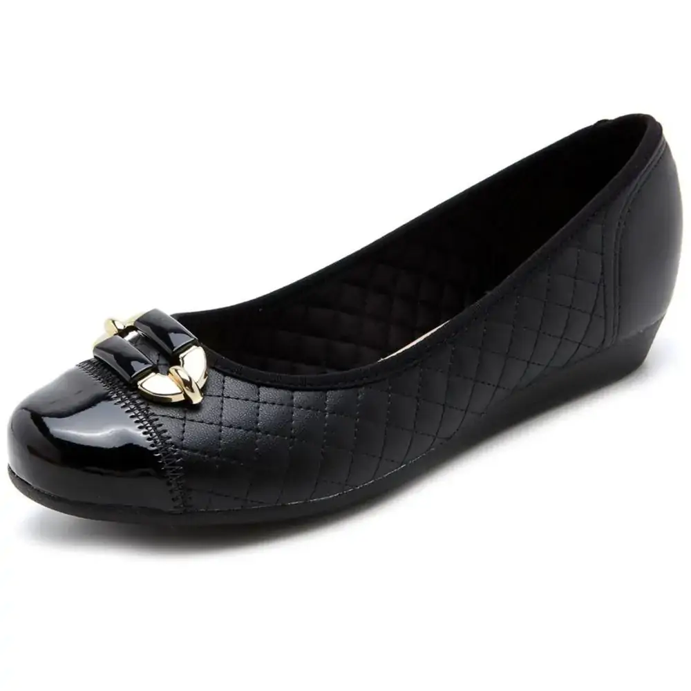 Sapatilha Moleca 52304301418715745 Turim Preto 35