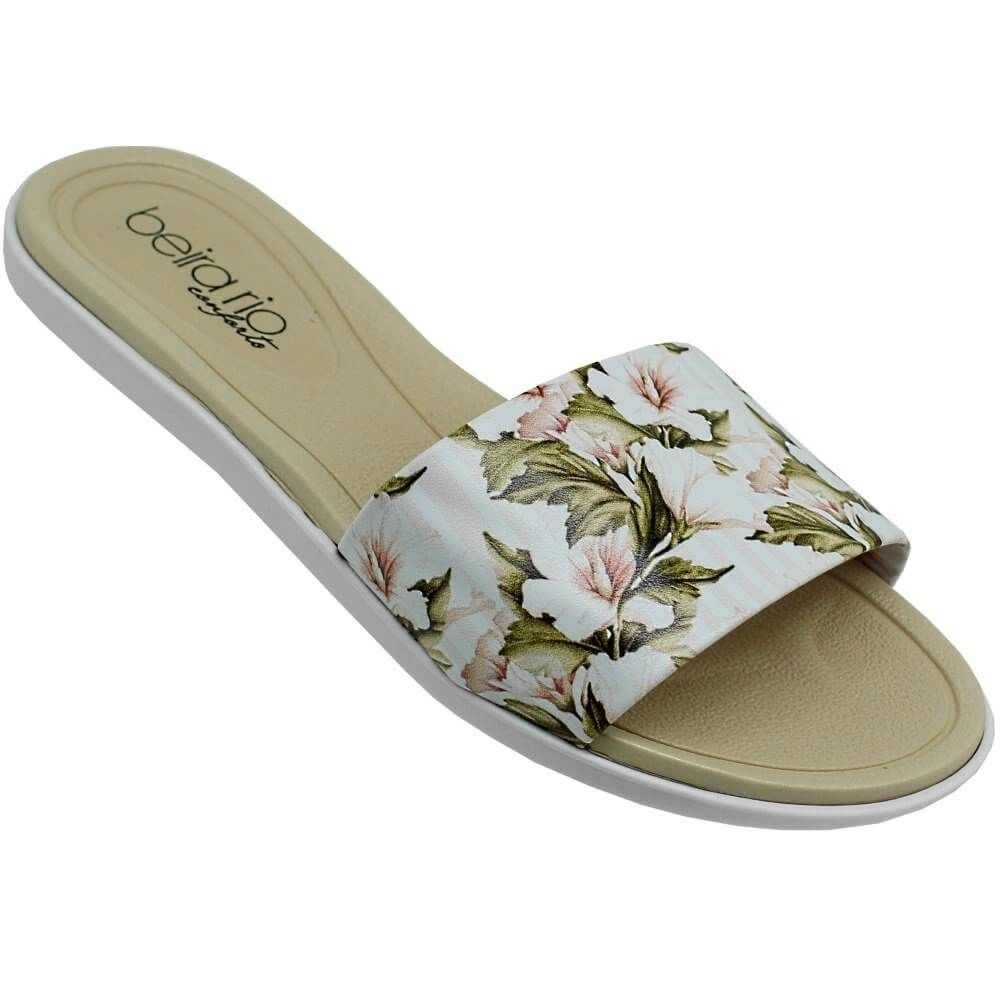Chinelo Beira Rio Slide Floral