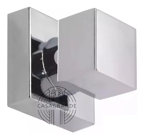 Acabamento Quadrado Slim em Metal Cromado para Registro CasaGrande Mundial: Design Moderno e Durabilidade Superior!