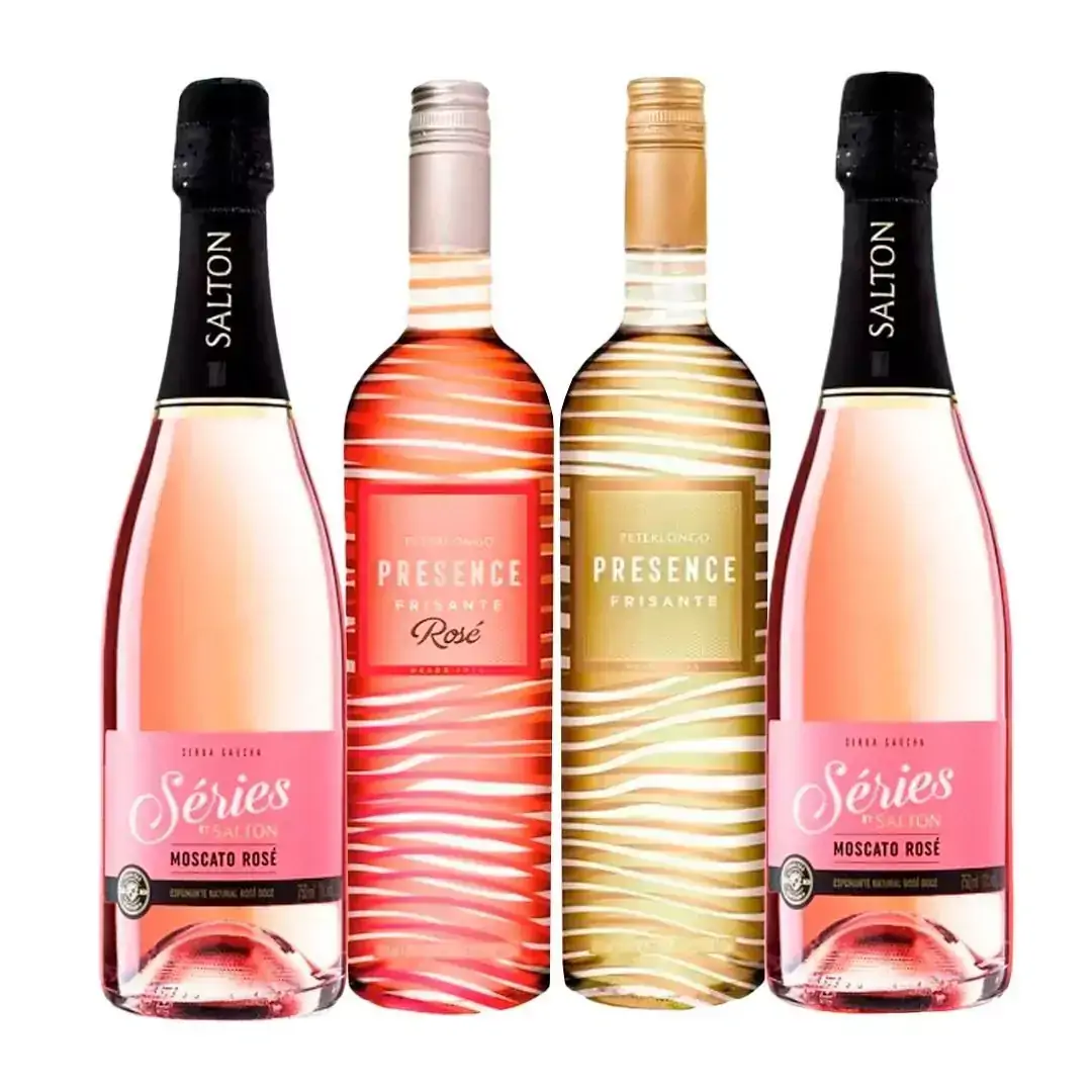 Kit Quatro Vinhos Frisantes Especial dia das Mulheres
