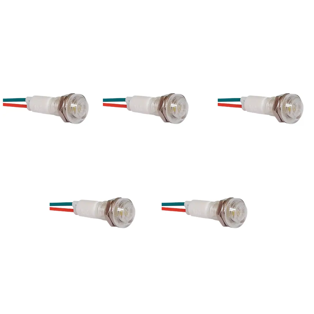 Kit 5 Sinaleiros 9mm Branco 24v Lukma