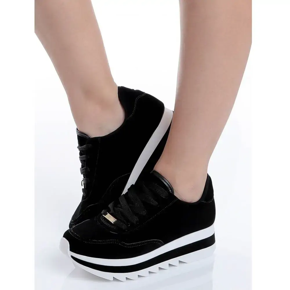 Tenis Vizzano 13191001422015745 Nobuck Preto 38