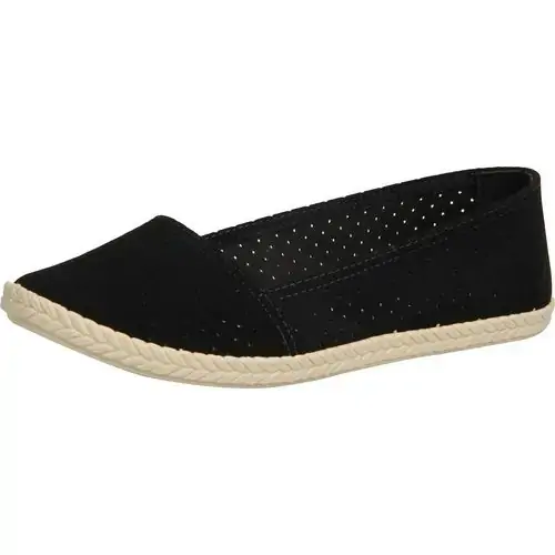 Sapatilha Feminino Moleca 34 Preto Nobuck Pele